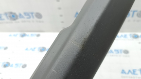 Nissan Rogue 21-23 front bumper lip, gray, scratched, dented, broken fasteners
