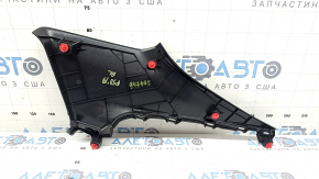 Upper left rear pillar trim for Toyota Prius 50 21-22, black, worn