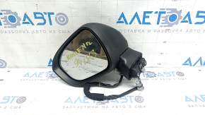 Left side mirror assembly Nissan Rogue 21-23 BSM, S, 5 pins, structure, BSM