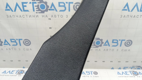Rear right door sill trim for Toyota Prius 50 16-22, black, worn, fasteners turned white