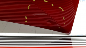 Toyota Prius 50 16-22 aluminum hood, red 3T7, butt