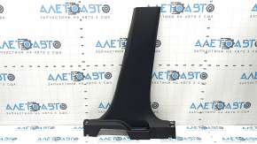Nissan Rogue 21-26 black center pillar trim, lower right, with plug, scratches