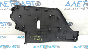 Left center console trim for Nissan Rogue 21-26, black, scratches, crack in mount