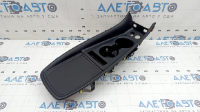 Toyota Prius 50 19-22 black center console trim with cup holders, scratches, broken mount