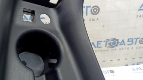 Toyota Prius 50 19-22 black center console trim with cup holders, scratches, broken mount