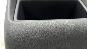 Nissan Rogue 22-26 rear center console trim with deflector and pocket, black