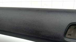 Door trim panel rear left Toyota Prius 50 16-22 black with gray insert, leather armrest, scratches