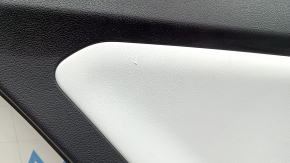 Door trim panel rear left Toyota Prius 50 16-22 black with gray insert, leather armrest, scratches