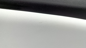 Door trim panel rear left Toyota Prius 50 16-22 black with gray insert, leather armrest, scratches