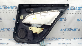 Door trim panel rear left Toyota Prius 50 16-22 black with gray insert, leather armrest, scratches