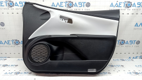 Door trim panel, front right, Toyota Prius 50 18-22, black with gray insert, with leather armrest, scratches
