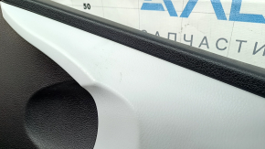 Door trim panel, front right, Toyota Prius 50 18-22, black with gray insert, with leather armrest, scratches