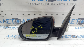 Left side mirror assembly Hyundai Tucson 19-21 7 pins, heated, BSM, red, worn