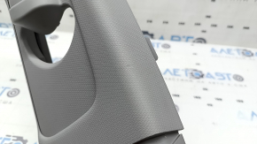 Right upper center pillar trim for Hyundai Tucson 16-21, gray, scratched, plastic turned white