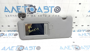 Left visor for Hyundai Tucson 19-21 without panoramic windows, gray