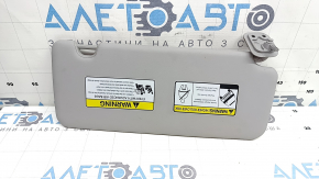 Left visor for Hyundai Tucson 19-21 without panoramic windows, gray
