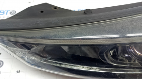 Left front headlight assembly for Hyundai Tucson 19-21 halogen without LED accent, peeling paint, scratches