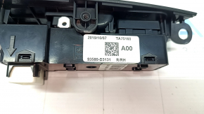 Rear right window lift control for Hyundai Tucson 16-21, black, with trim