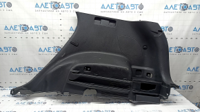 Right arch trim for a 16-21 Hyundai Tucson, black, without a subwoofer, scratches, whitened plastic, dent