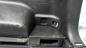 Right arch trim for a 16-21 Hyundai Tucson, black, without a subwoofer, scratches, whitened plastic, dent