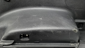 Right arch trim for a 16-21 Hyundai Tucson, black, without a subwoofer, scratches, whitened plastic, dent