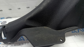 Right arch trim for a 16-21 Hyundai Tucson, black, without a subwoofer, scratches, whitened plastic, dent