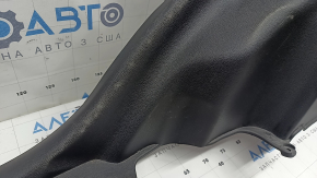 Right arch trim for a 16-21 Hyundai Tucson, black, without a subwoofer, scratches, whitened plastic, dent