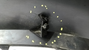 Front bumper bare Hyundai Tucson 19-21 blue R2U, dented, scuffed, cracks in the fasteners
