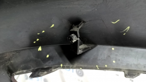 Front bumper bare Hyundai Tucson 19-21 blue R2U, dented, scuffed, cracks in the fasteners