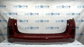 Rear bumper bare Hyundai Tucson 19-21 without parking sensors, blue R2U, broken fasteners, chips