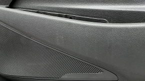 Door trim panel, front right, Hyundai Tucson 19-21, black, insert black, armrest leather black, with handle, scratches
