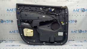 Door trim panel, front right, Hyundai Tucson 19-21, black, insert black, armrest leather black, with handle, scratches