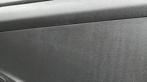 Door trim panel rear right Hyundai Tucson 19-21 black, insert black, armrest leather black, with handle, scratches, broken fastener