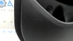 Door trim panel rear right Hyundai Tucson 19-21 black, insert black, armrest leather black, with handle, scratches, broken fastener