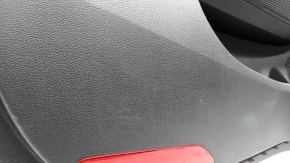 Black front left door panel for Hyundai Tucson 19-21, black insert, black leather armrest with handle, scratches