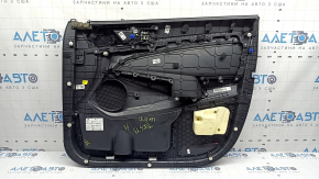 Black front left door panel for Hyundai Tucson 19-21, black insert, black leather armrest with handle, scratches