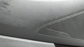 Door trim panel rear left Hyundai Tucson 19-21 black, insert black, armrest leather black, with handle, scratches