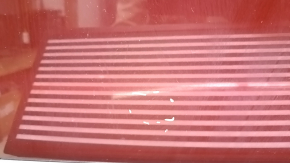 The bare hood of a Hyundai Tucson 16-21 steel, red R5R, bumpers