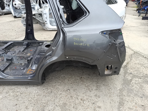 Quarter wing rear left Nissan Rogue 21-23 on the body, graphite
