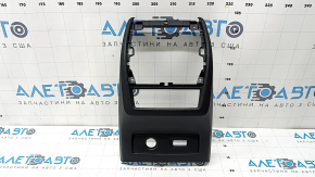 Rear center console trim for BMW X7 G07 19-26 Black for 7 seats, two parts, worn