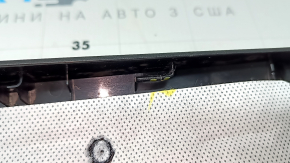 BMW X7 G07 19-26 Black lower trunk door trim, with rubber strips, cracks in the fasteners