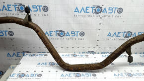 Rear muffler with barrel for Toyota Prius 50 19-22 AWD, rusty