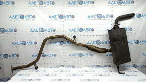 Rear muffler with barrel for Toyota Prius 50 19-22 AWD, rusty