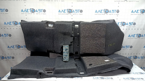 Toyota Prius 50 16-21 black floor covering, needs cleaning, tear