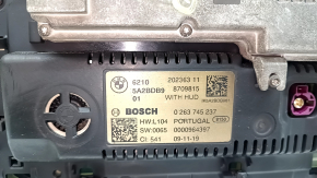 Instrument cluster BMW X7 G07 19-22 12.3", under projection, 107k, covered in soot, housing melted