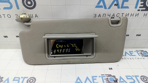 Left sun visor for Honda Civic XI FE/FL 22-26, gray, without hatch, without hook, dry-cleanable