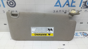 Left sun visor for Honda Civic XI FE/FL 22-26, gray, without hatch, without hook, dry-cleanable