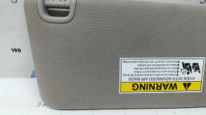 Left sun visor for Honda Civic XI FE/FL 22-26, gray, without hatch, without hook, dry-cleanable