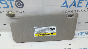 Right sun visor for Honda Civic XI FE/FL 22-26, gray, without hatch, without hook, dry-cleanable