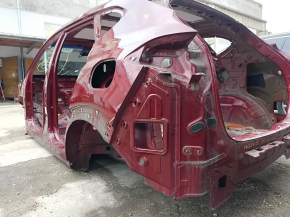 Quarter wing rear left Hyundai Tucson 19-21 on the body, red